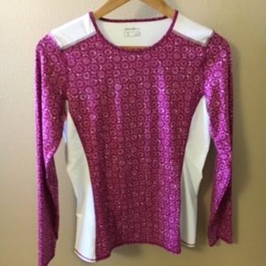 Eddie Bauer Hot Pink Rash Guard Swim Top